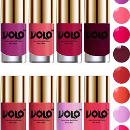 VOLO Set of 8 High-Shine Professional Nail Polish-9ml Each-Combo No-19-17
