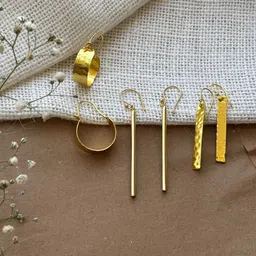 Niska Contemporary Drop Earrings-55