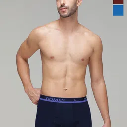 AMUL COMFY Pack Of 3 Pure Cotton Mini Trunks - AC-MTROE-MA-SB-NY-S-3PC-picture-12