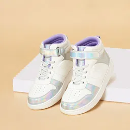 Pantaloons Junior Girls Colourblocked PU Sneakers-image-61