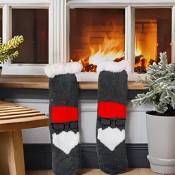 Butterthief Unisex Patterned Calf-Length Sherpa Socks-16