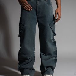 HOP HEAD Men Classic Straight Fit Light Fade Jeans-image-9