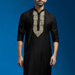 VASTRAMAY Men Yoke Design Thread Work Kurta-picture-58