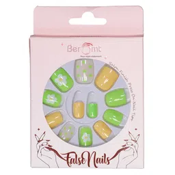 BEROMT Set Of 12 Salon Finish Press On Nail Tip With Application Kit - BFN719CN-36