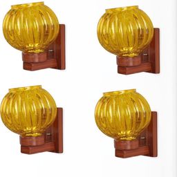 1ST TIME Yellow 4 Pieces Glass Contemporary Wall Lamps-picture-4