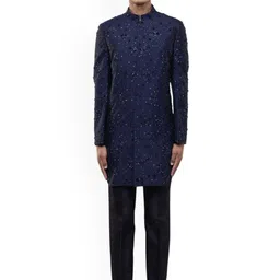 SDS By Kushal Shah Embroidered Sherwani Set-image-42