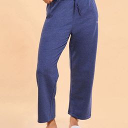 Enamor Essentials Mid Rise Relaxed Fit Ankle Length Fur Back Cozy Pant-E405-image-8