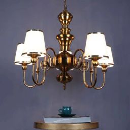 Serenna Antique Gold Iron Chandelier | E27 holder | without Bulb by Eliante by Jainsons Lights-picture-20