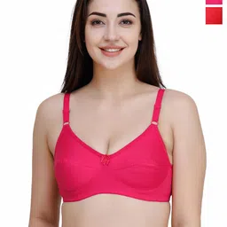 College Girl Pack Of 2 Full Coverage Cotton Bra-image-63