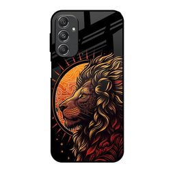 QRIOH Sun Faced Lion Quirky Printed Samsung Galaxy M34 5G Silicone Back Case-image-2