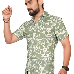 Metronaut Men Spread Collar Typography Printed Casual Shirt-image-32
