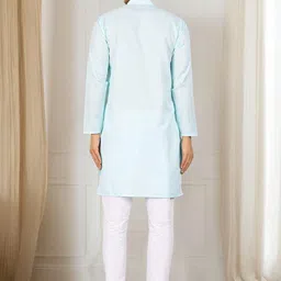 anouk rustic Anouk Mandarin Collar Regular Kurta With Pyjama image 5