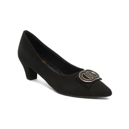 Flat n Heels Suede Block Pumps image 2