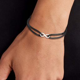 MINUTIAE Women Brass Handcrafted Silver-Plated Cuff Bracelet-image-54
