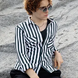 Campus Sutra Men Comfort Multi Stripes Opaque Striped Casual Shirt-image-85