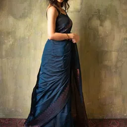 CANIZZARO Ethnic Motifs Woven Design Zari Banarasi Saree-picture-39