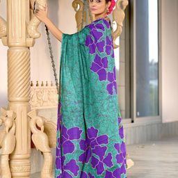 Panzora Abstract Printed Block Print Saree image 3