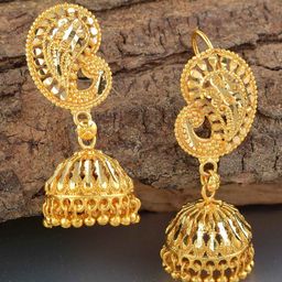 MEMOIR Classic Jhumkas Earrings-1
