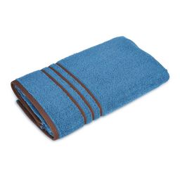 Layers Basicx Blue & Brown Pure Cotton 380 GSM Bath Towel-picture-38