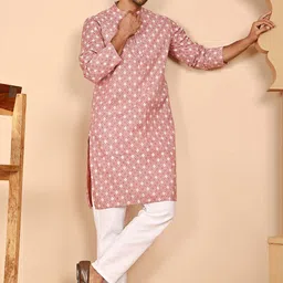 Anouk Rustic Men Woven Regular Pure Cotton Kurta With Pyjamas-47