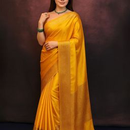 VILLE FASHION Woven Design Zari Kanjeevaram Saree-image-80