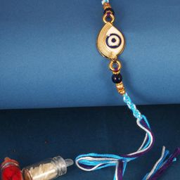 Vivastri evil eyes Gold and Rhodium Plated Alloy Rakhi for Lovely Brother kids[VIVA1167RKG]-14