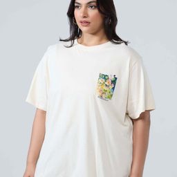 20Dresses Floral Printed Oversized Cotton T-shirt-image-41