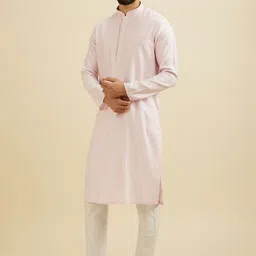 Manyavar Men Embroidered Regular Thread Work Kurta with Pyjamas image 5