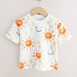NEXT Kids Boys Printed Pure Cotton T-Shirt-image-41