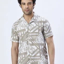 VALEN CLUB Men Relaxed Floral Opaque Printed Casual Shirt-picture-19