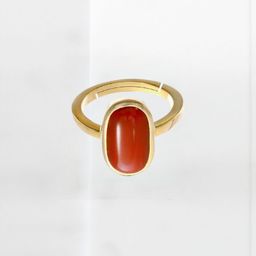 VISHVMA American Diamond & Gemstone-Studded 7.25 Ratti Finger Ring-picture-3