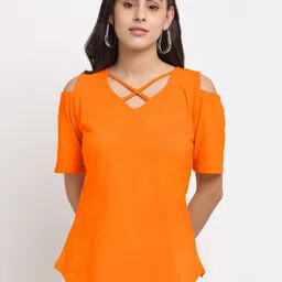 BRINNS Cold-Shoulder Cotton Top-picture-58