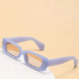 AUGEN Unisex Brown Lens & Blue Browline Sunglasses with-15