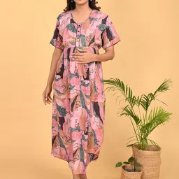 GOLDSTROMS Abstract Printed Maternity Fit & Flare Dress-picture-23
