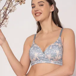 Chelvet Women Floral Full Coverage Underwired Lightly Padded Bra-picture-47