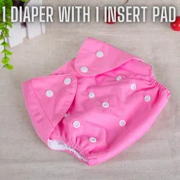 Reusable and Washable Cotton Cloth Baby Diapers with Insert Pads-image-17