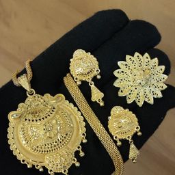 niva fashion Gold-Plated Brass Jewellery Set-picture-17