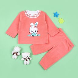 V-Mart Girls Printed T-shirt with Pyjamas-picture-41