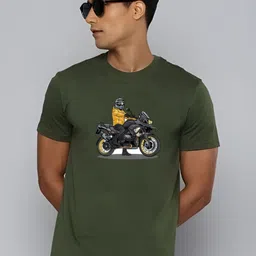 KaamBhari Graphic Printed Round Neck Regular Fit Cotton T-shirt-picture-49