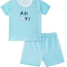 FASHION GRAB Girls Printed Pure Cotton T-shirt with Shorts-image-59