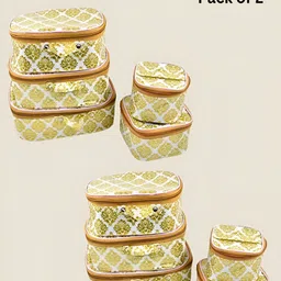 Ajabh White 5 Pcs Regular Makeup Organiser-14