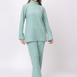 MAZMUN High Neck Sweater With Trousers Co-Ords-picture-29