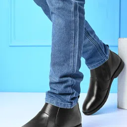 HERE&NOW Men Black Formal Shoes-picture-31