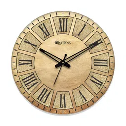 OLIVE TREE Beige & Black Printed Analogue Contemporary Wall Clock-image-51
