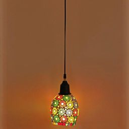 SOMIL Printed Glass Cylinder Ceiling Lamps-image-44