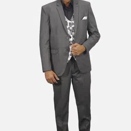 gargian master cut Men Single Breasted Self Design Suit-picture-5