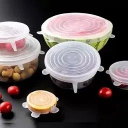 6 Pcs of Reusable Food Seal Wrap Different Size Stretch Covers for Kitchen 35.45 inch Lid Set-28