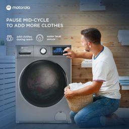 motorola 10.5 kg Garment Sterilization Fully Automatic Front Load with In-built Heater Grey image 5
