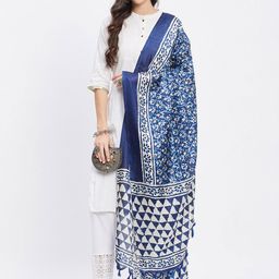 Clora Creation Ethnic Motifs Printed Dupatta With Tasseled Border image 4