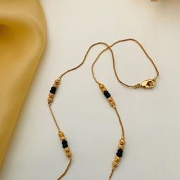 Anouk Gold-Plated Artificial Stones and Beads Mangalsutra image 5